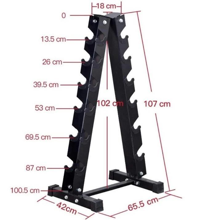 Rack pour 12 Haltères Fitness Tech 2/3