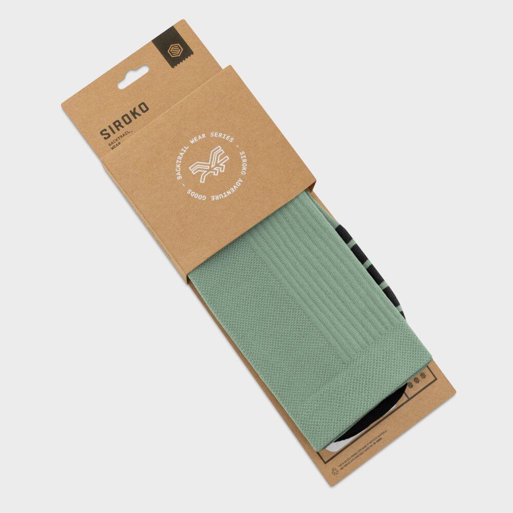 Calze da gravel Ciclismo Uomo e donna GS1 Green Verde 4/7