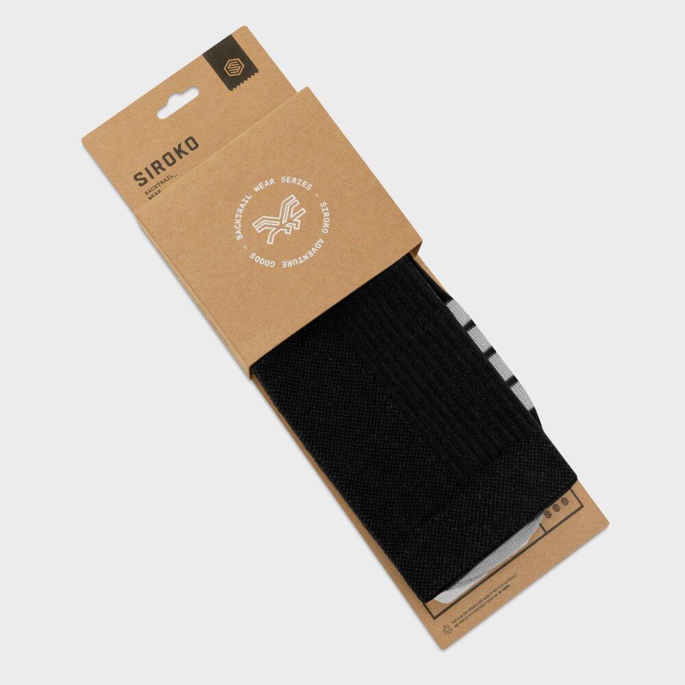 Herren und Damen Radsport Gravel-Socken GS1 Black Schwarz 3/7