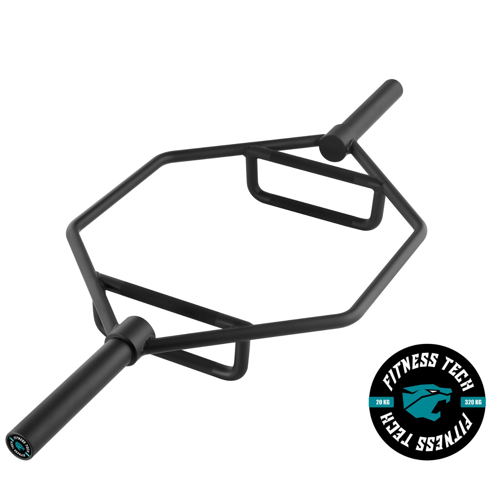 Barra olímpica hexagonal squat 50mm 700lbs / 320kg fitness tech