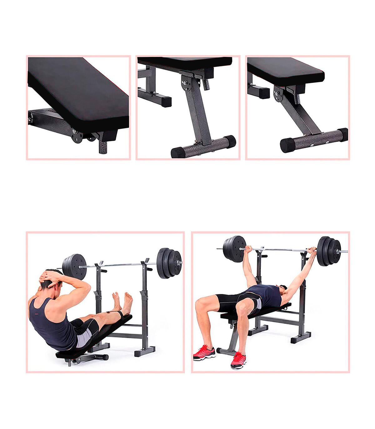 Press Banca Musculación Reclinable Fitness Tech 6/7