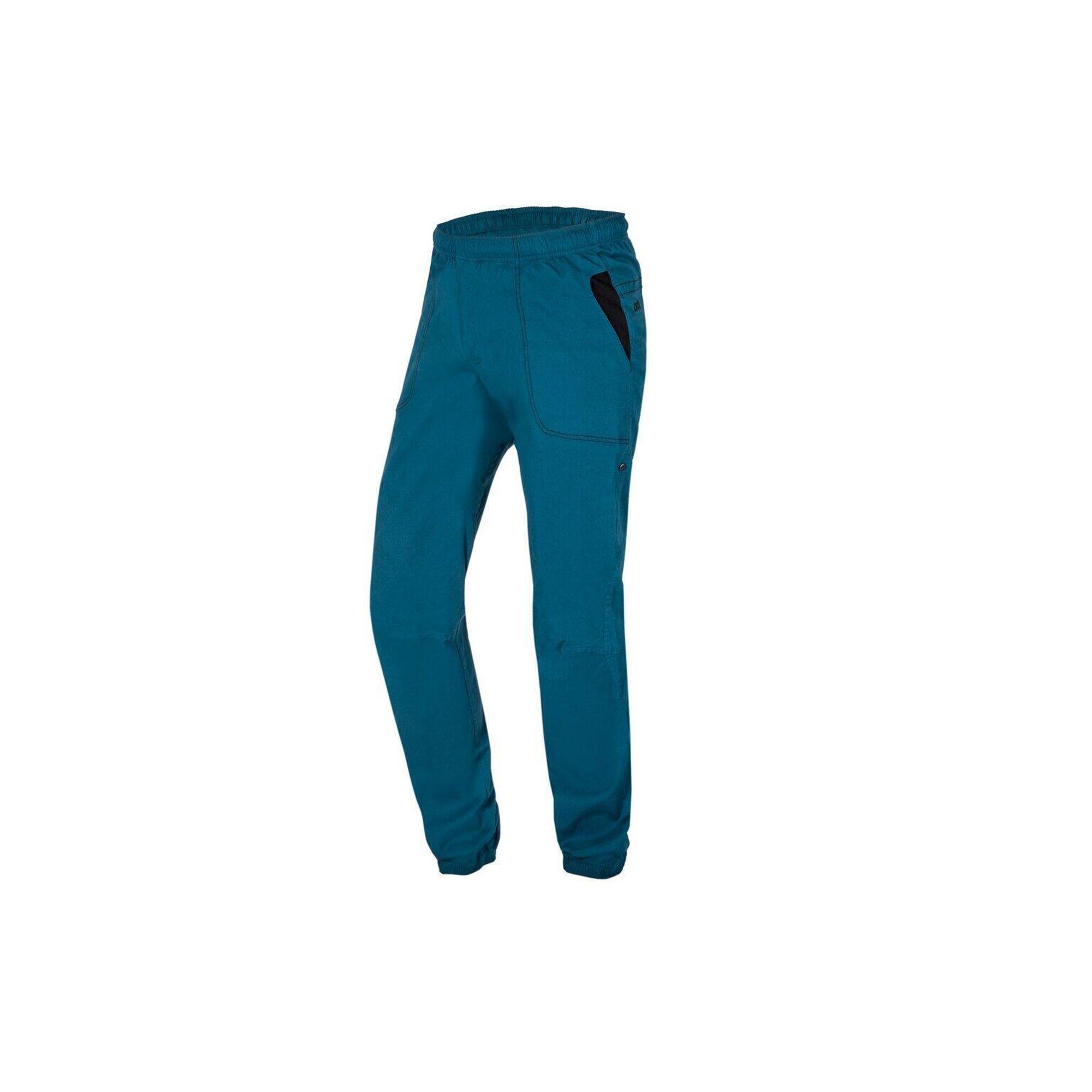 Ocun - Pantalon D'Escalade Ocún Jaws Homme Blue Legion, 95% Coton, Taille Élastique - Surpantalon - Bleu|turquoise - Decathlon