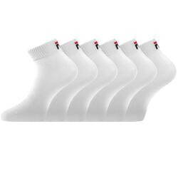Lot de 6 paires de chaussettes Quarter homme F9300 Blanc