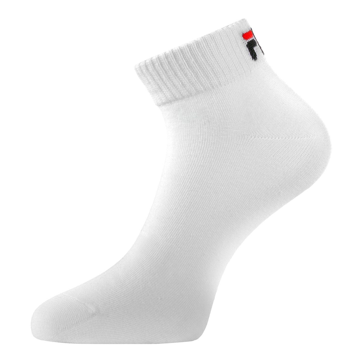 Lot de 6 paires de chaussettes Quarter homme F9300 Blanc 2/3