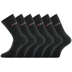 Lot de 6 paires de chaussettes de ville homme F9630 Noir