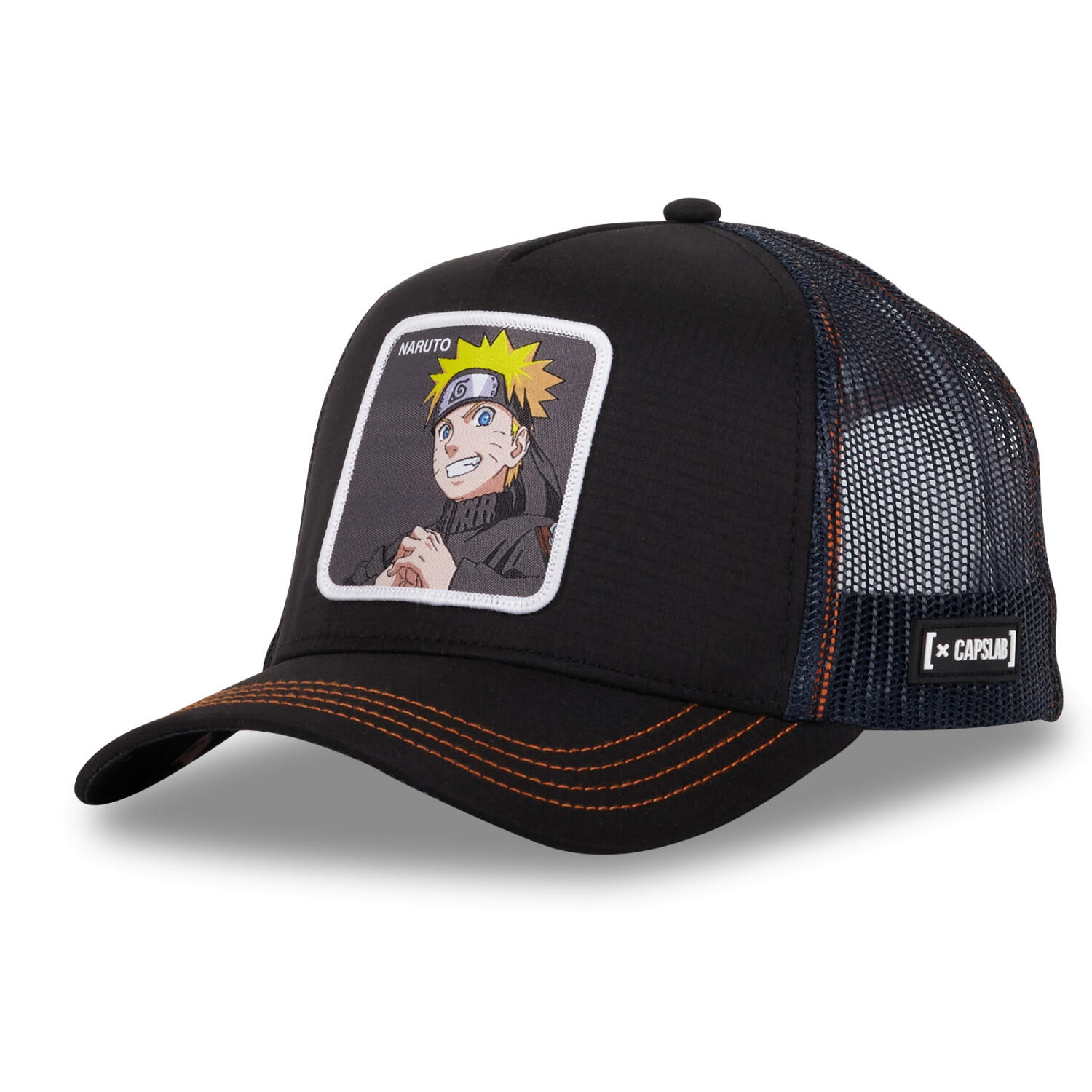 Capslab - Casquette Homme Trucker Finitions Premium Naruto Shippuden - Casquette - Noir - Decathlon