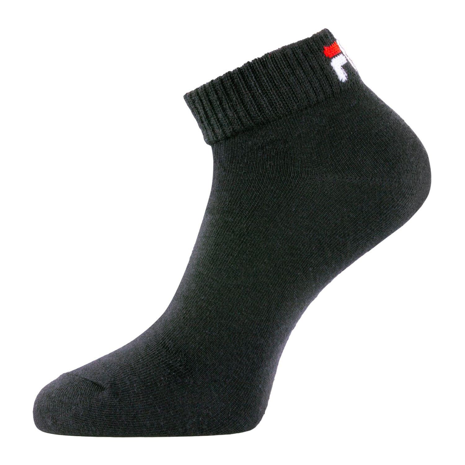 Lot de 6 paires de chaussettes Quarter homme F9300 Noir 2/3