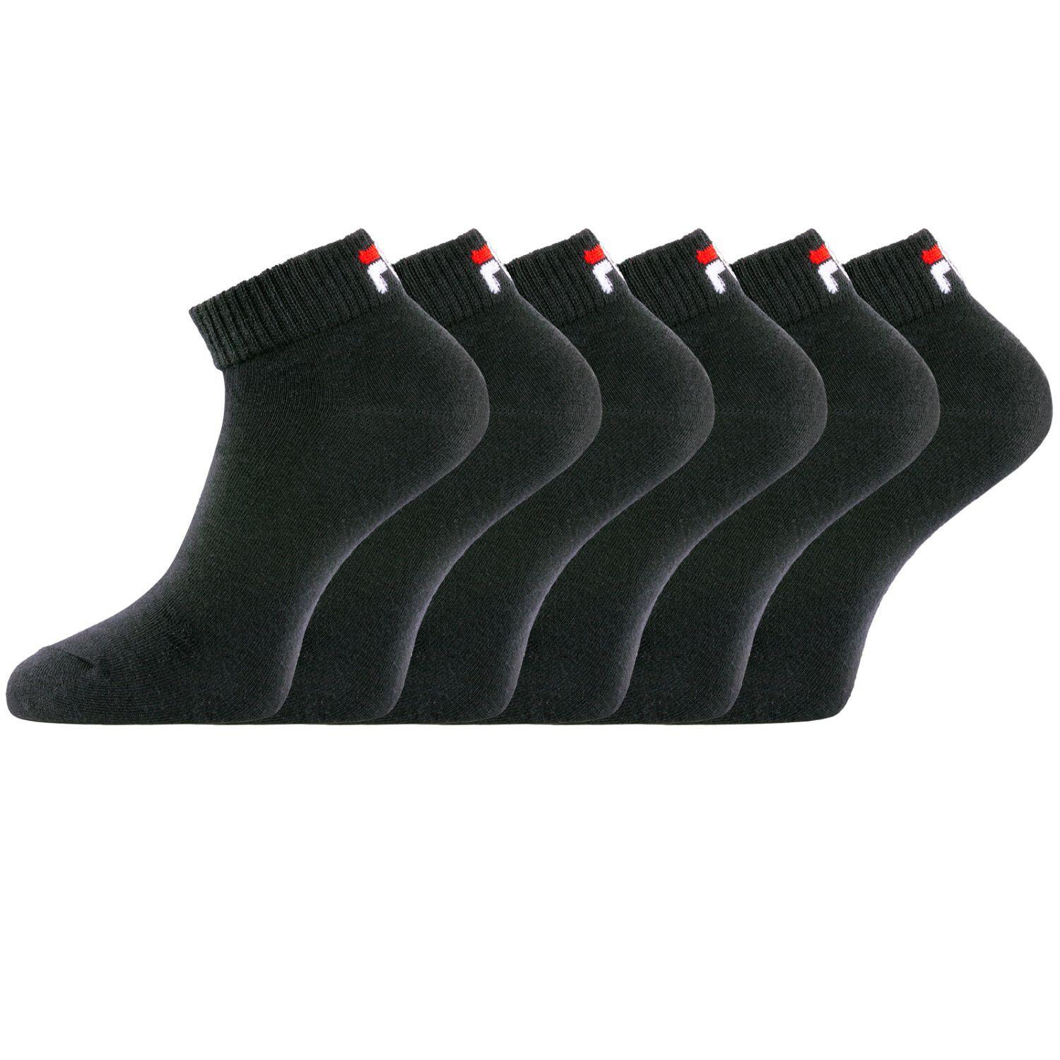Fila - Lot De 6 Paires De Chaussettes Quarter Homme F9300 Noir - Chaussettes - Multicolore - 43/46 - Decathlon