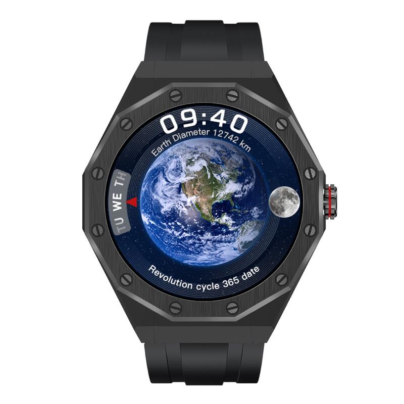 Montre intelligente Kiano Elegance Black, noire, Bluetooth, NFC, modes sportifs