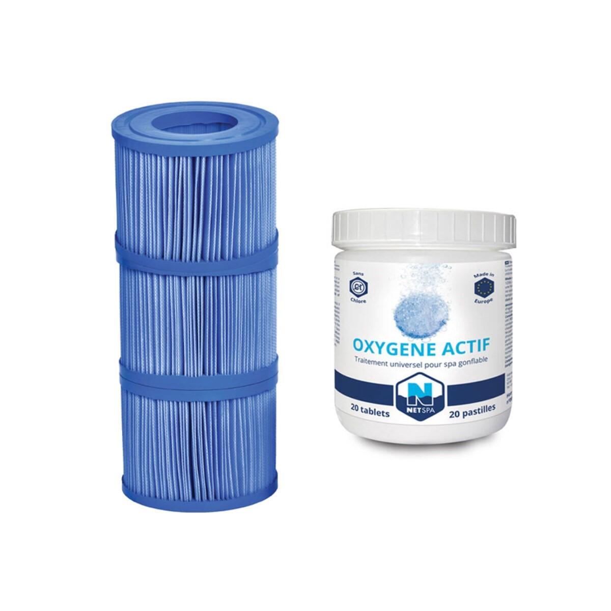 Kit acessórios spa Netspa Premium: Filtração e Oxigênio ativo