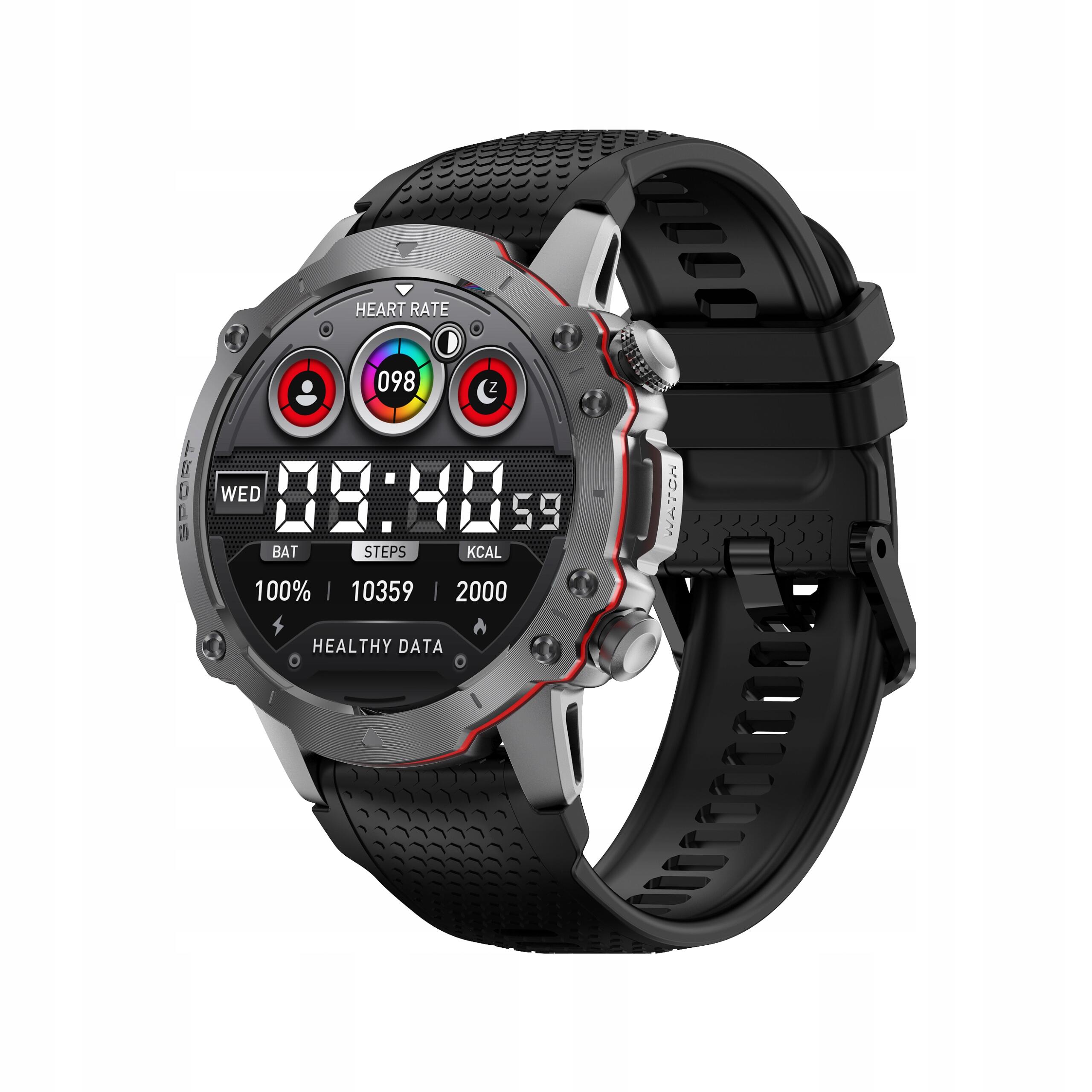 Montre intelligente Kiano Watch Sport Black, noire, homme, Bluetooth, NFC 5/6