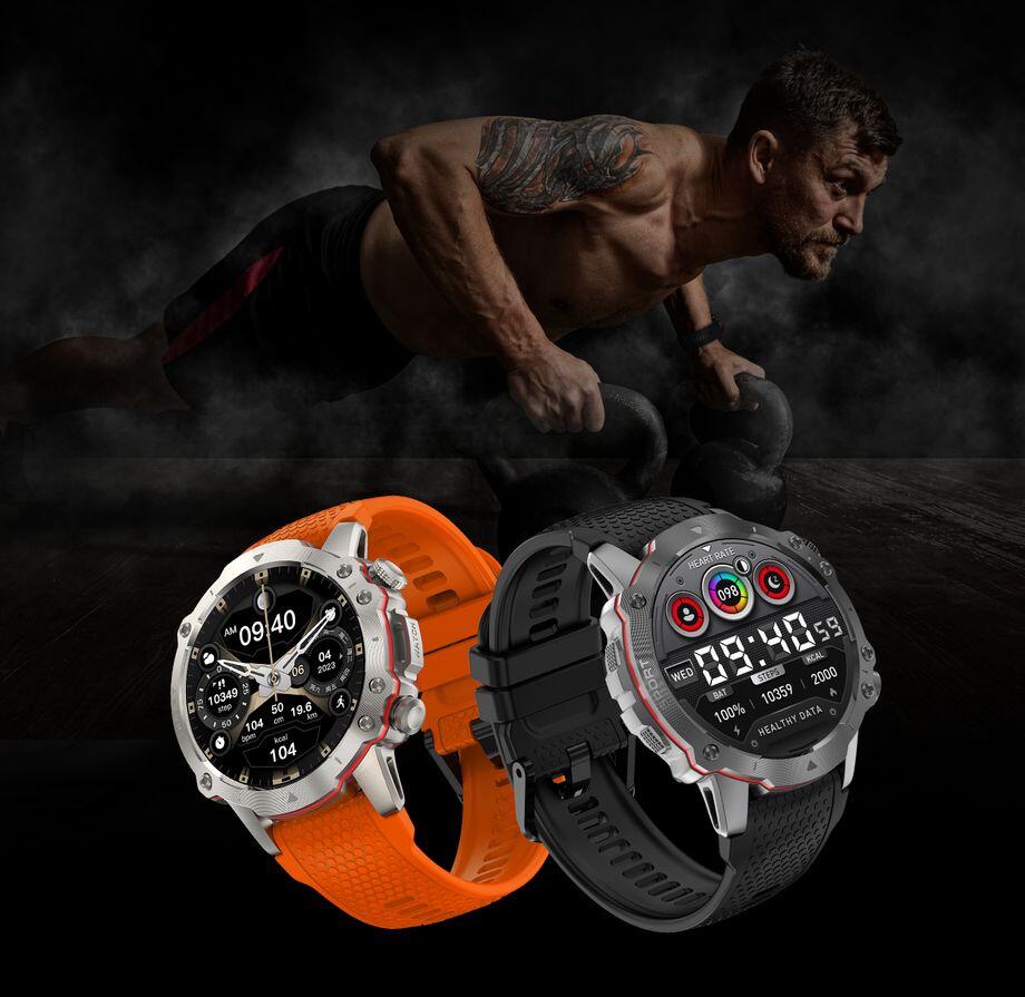 Montre intelligente Kiano Watch Sport Black, noire, homme, Bluetooth, NFC 6/6