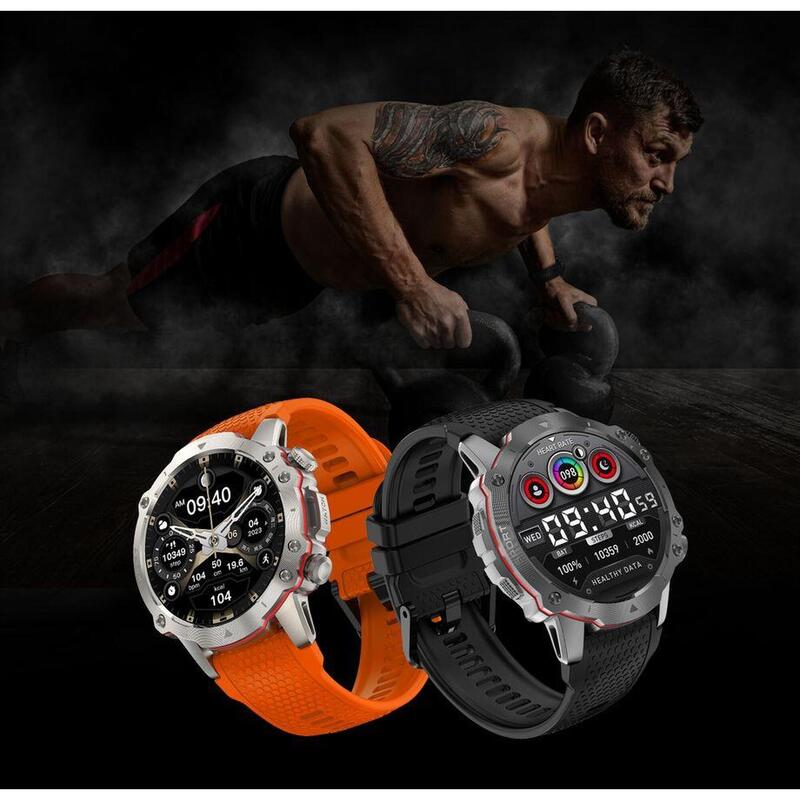 Montre intelligente Kiano Watch Sport Black, noire, homme, Bluetooth, NFC