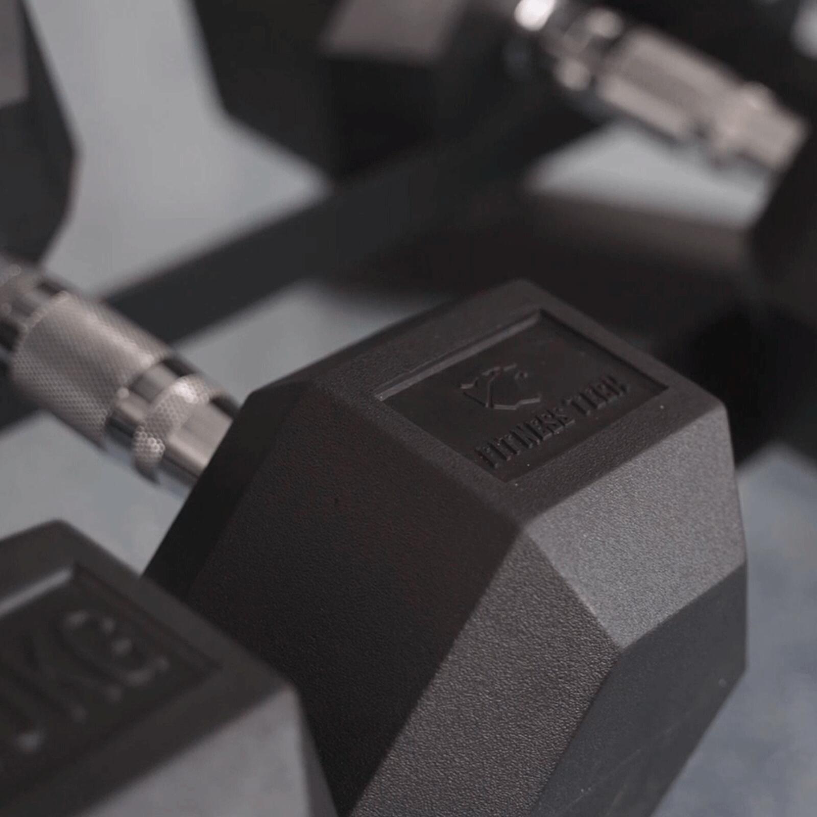 Halteres Hexagonais 5kg Fitness Tech – Conjunto com 2 Unidades 7/8