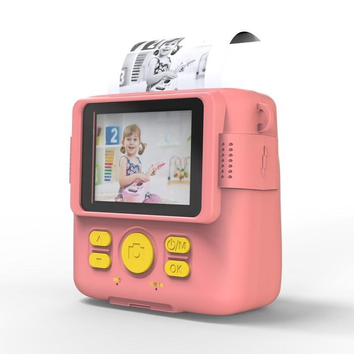 Appareil photo enfant impression instantannée KidPic Rose 3/7