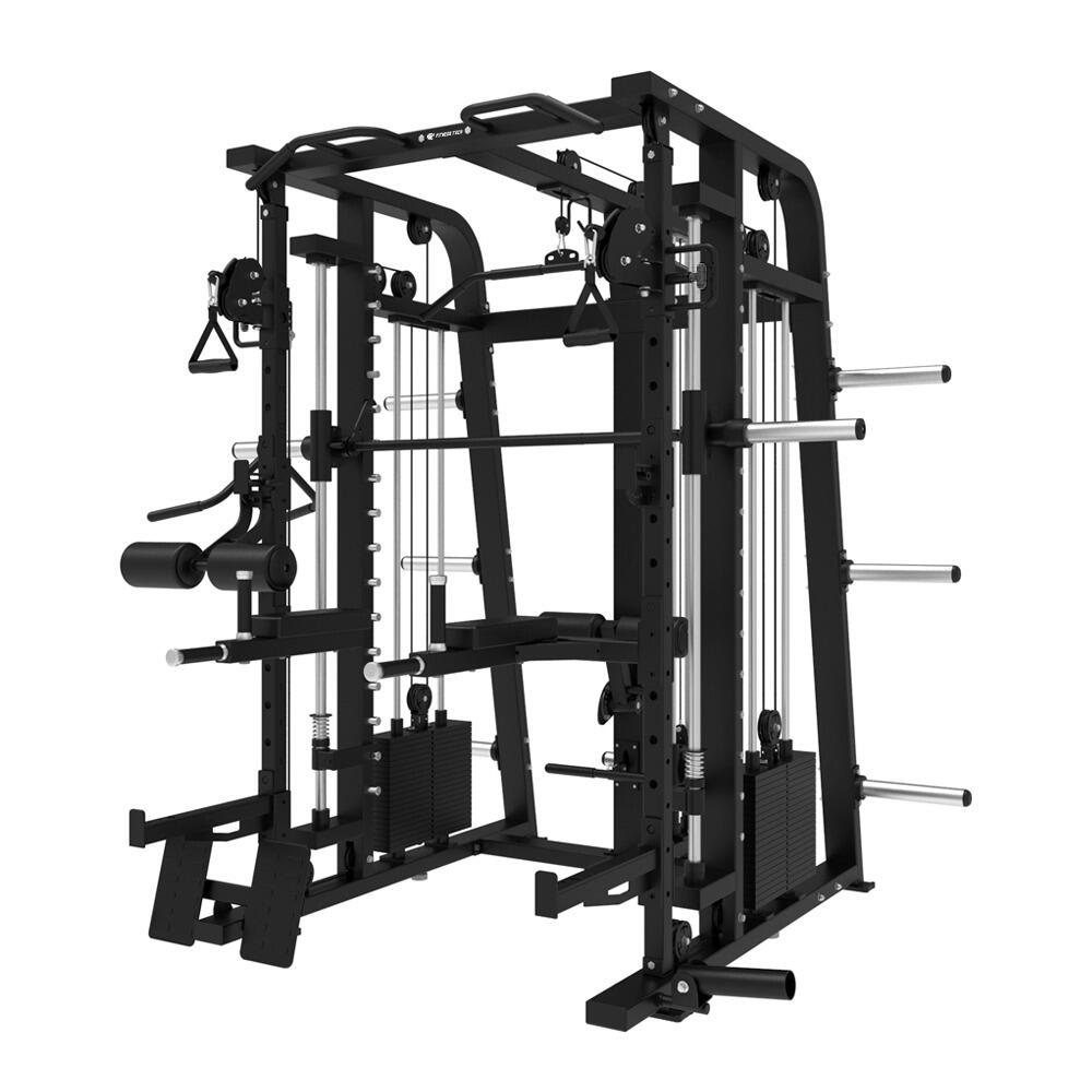 Fitness Tech - Multipower Smith Machine F30 Musculation Fitness Tech - Appareil Multifonction - Noir - No Size - Decathlon