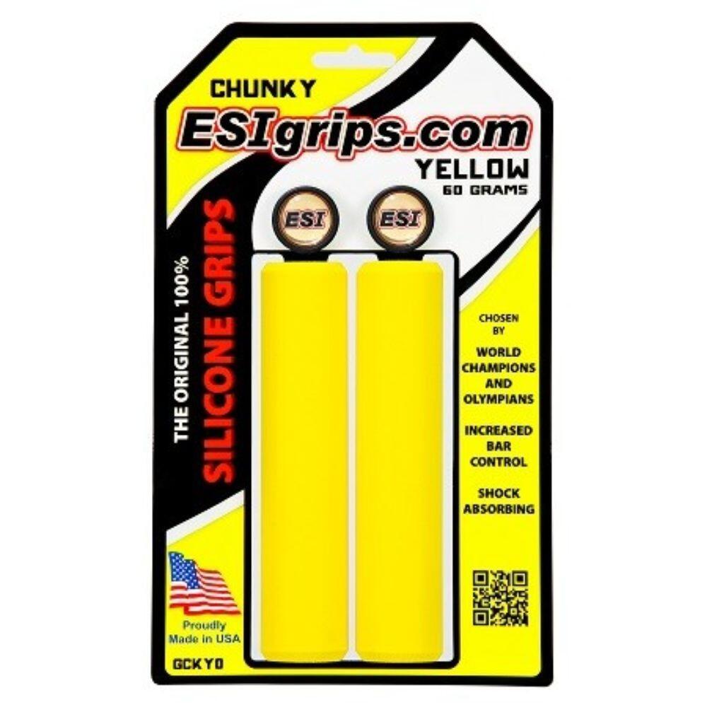 ESI GRIPS Punhos volumosos para BTT ciclismo Amarelo Esigrips