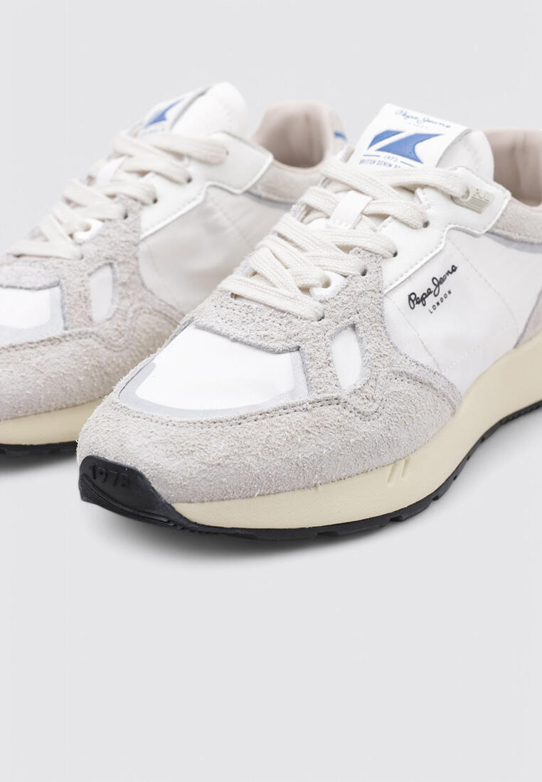 Chaussure de randonnée Baskets Femme Pepe Jeans MARLON DIVIDED W Blan 3/5