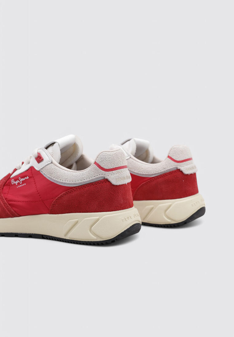 Chaussures Deportivas Mujer Pepe Jeans MARLON DIVIDED W Rouge 4/4