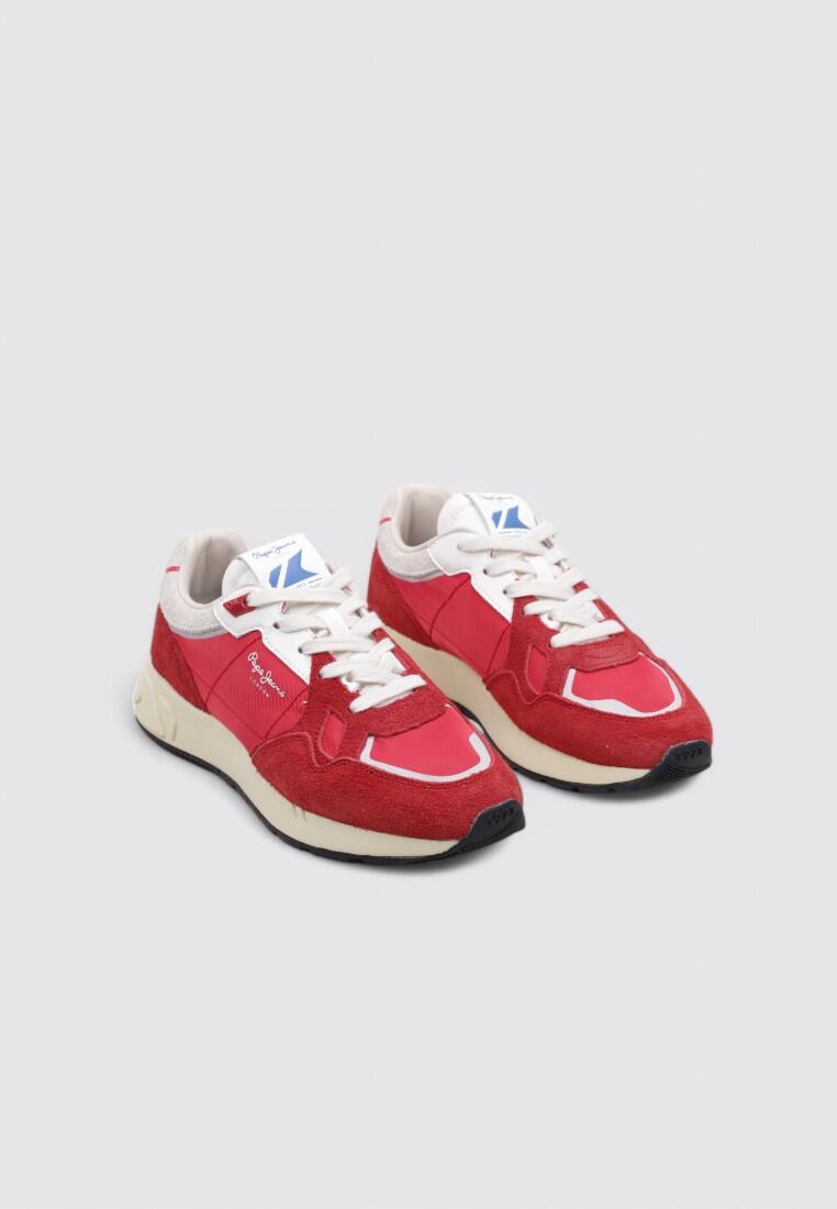 Chaussures Deportivas Mujer Pepe Jeans MARLON DIVIDED W Rouge 2/4