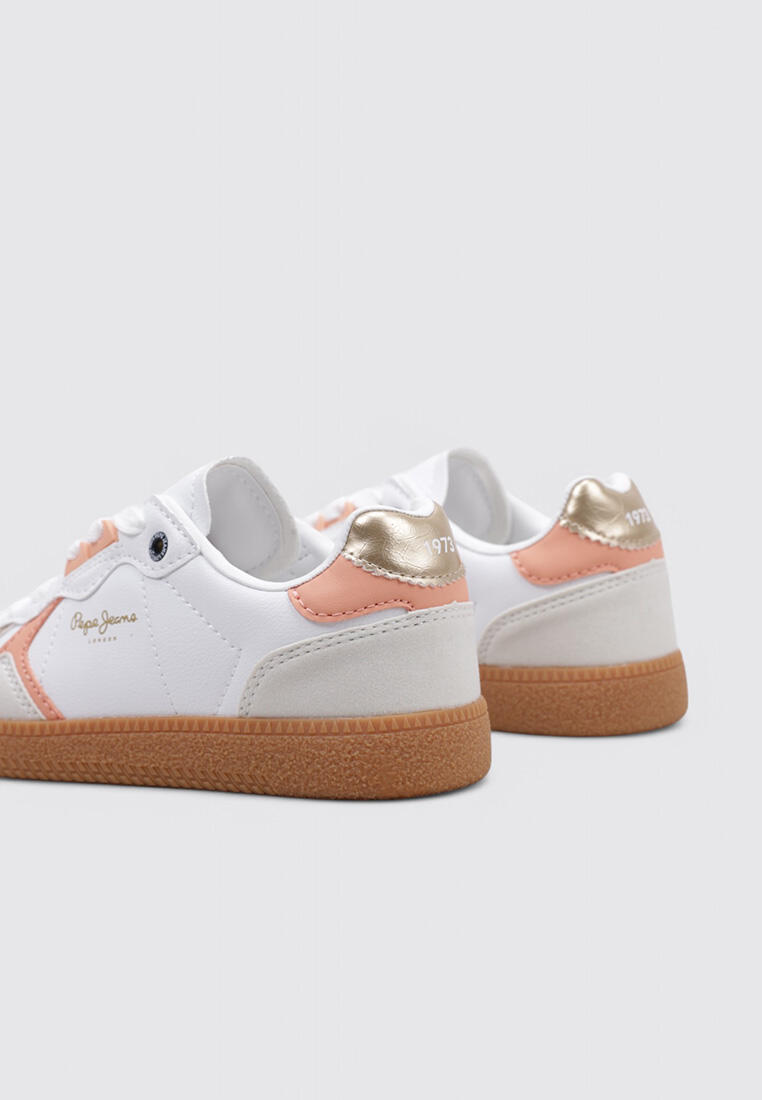 Chaussure de randonnée Baskets Enfants Pepe Jeans  BALL RETRO G Blan 4/4