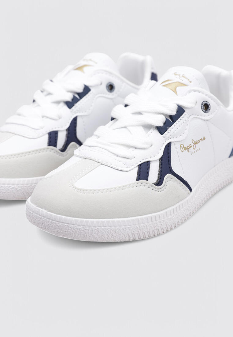 Zapatillas Deportivas Niños Pepe Jeans BALL RETRO B Blanc 3/4