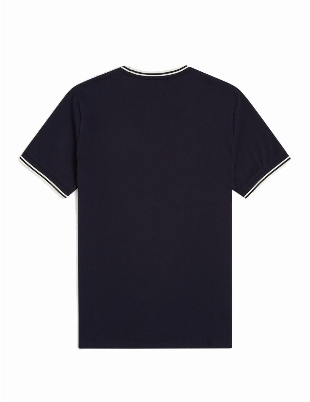 T-shirt pour homme Fred Perry Twin Marine 6/7