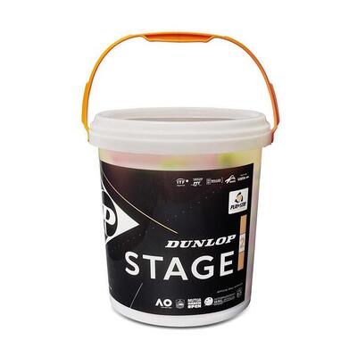 Lotto di 60 palle da tennis Dunlop stage 2