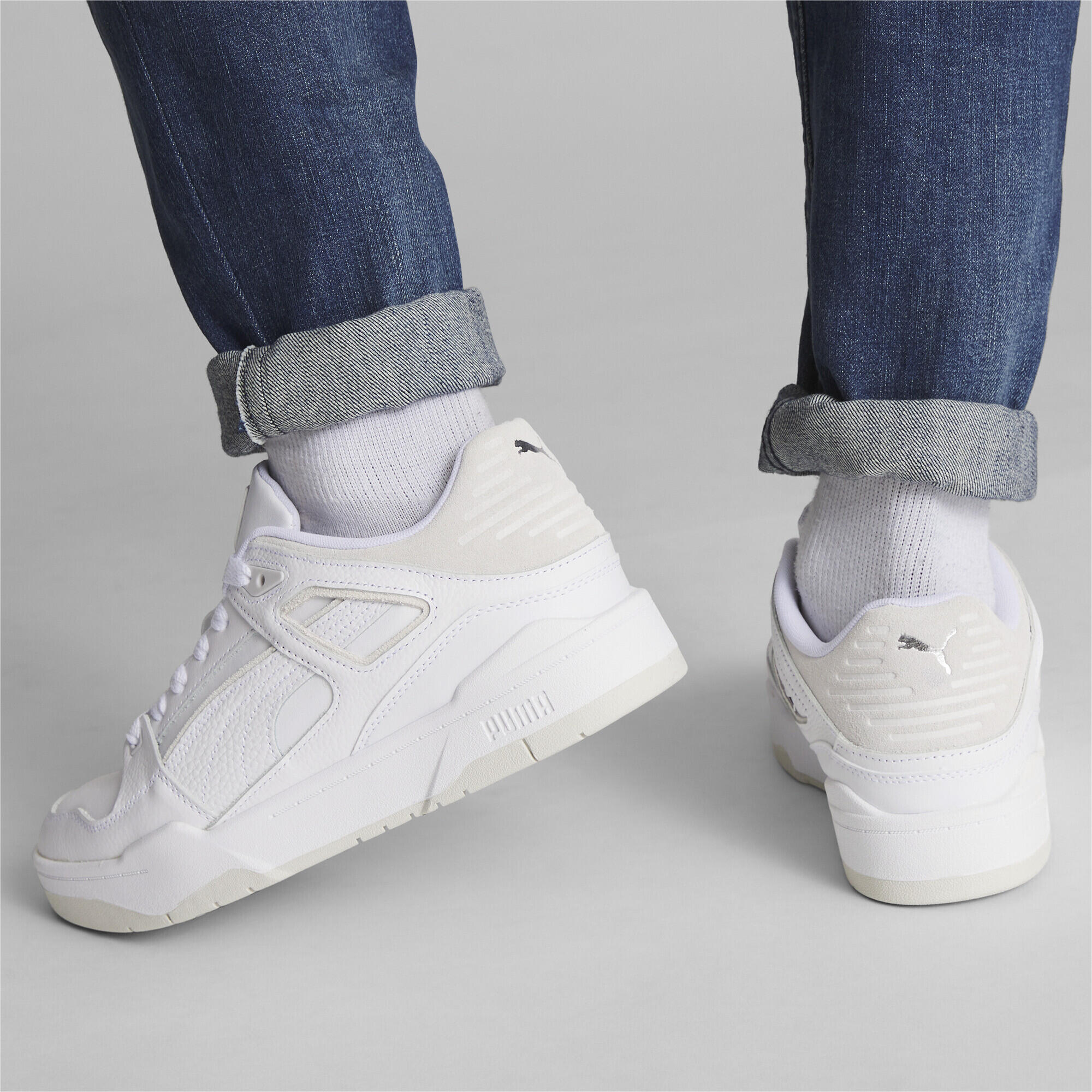 Zapatillas Deportivas de Cuero Slipstream para Hombre Blanco 7/7