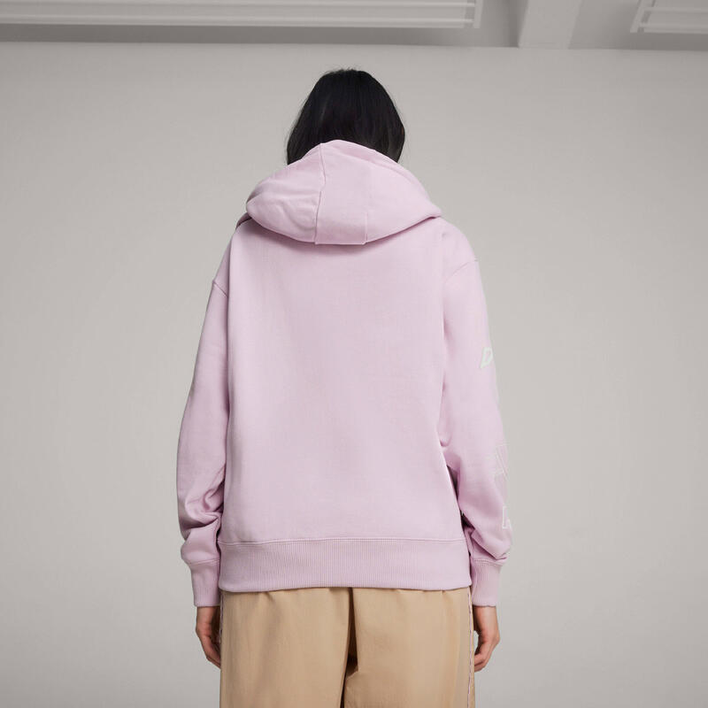 Hanorac femei Puma X Sophia Chang Graphic Hoodie, Roz