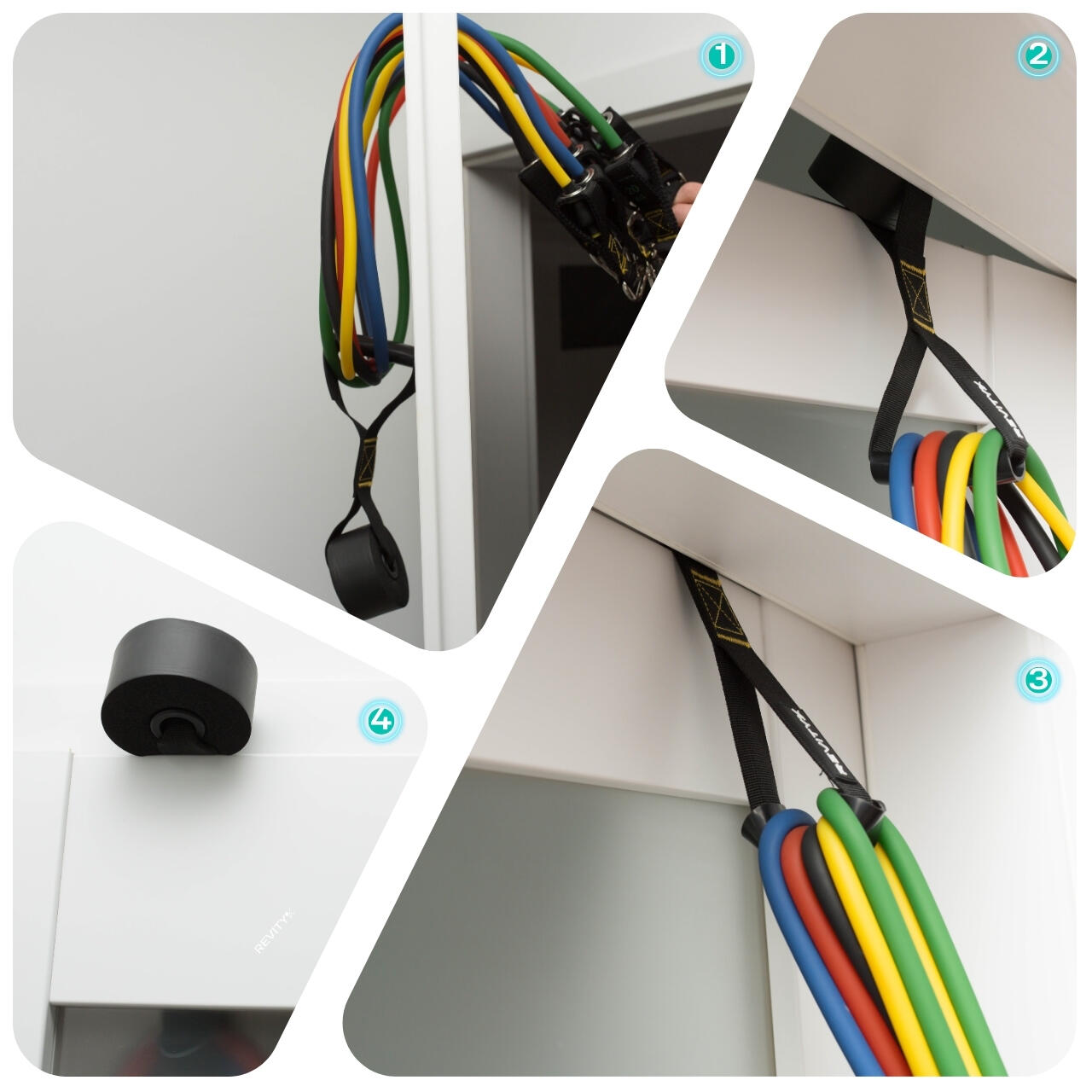 SKLZ Resistance Cable Set Medium, odporová červená guma s rukoväťou