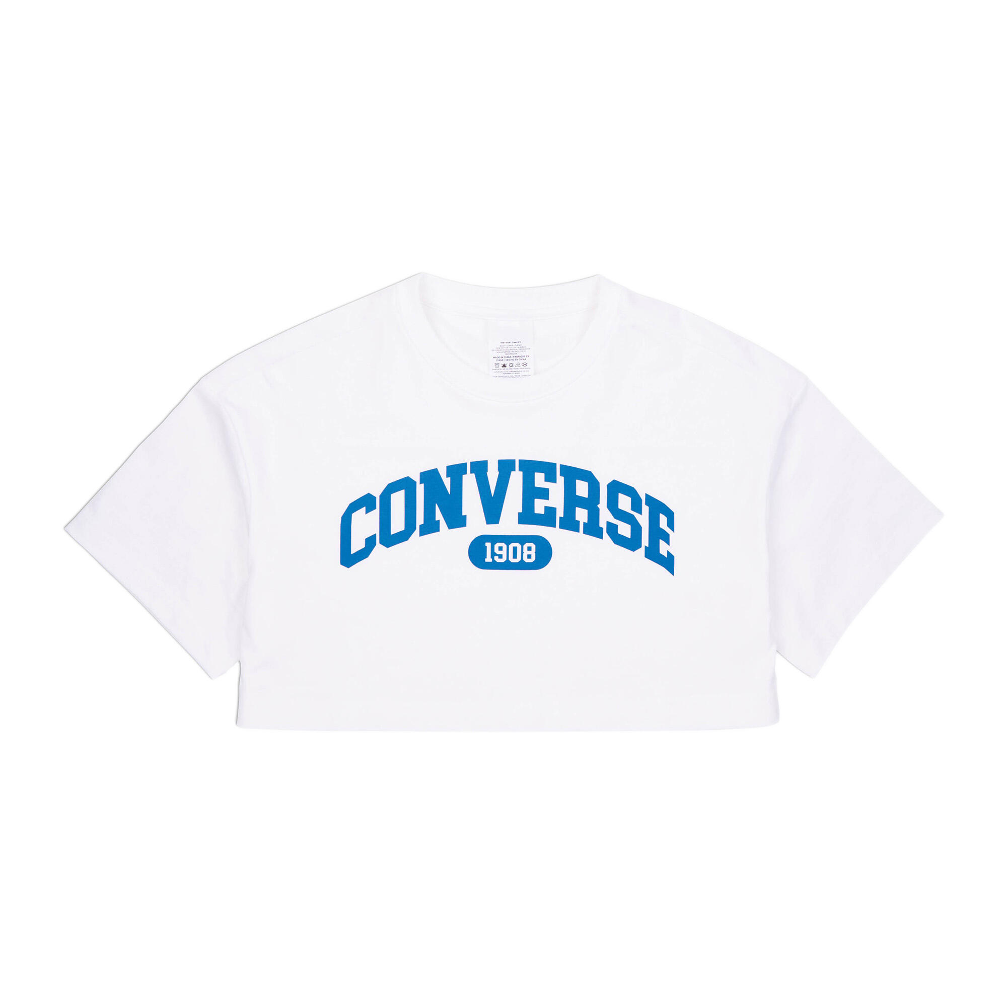 Converse - Haut Court Sportif Pour Femme Converse - Maillot Manches Courtes - Blanc - S - Decathlon