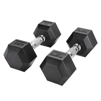 Haltères hexagonales 7,5kg Fitness Tech Set 2 Unités