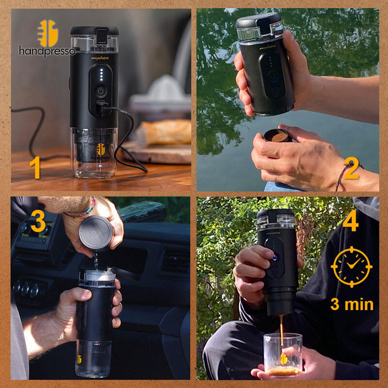 Machine a cafe portable - Handpresso E-Presso 60ml - Cafetière voyage & outdoor 3/8