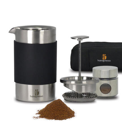 Cafetière à piston Handpresso Travel Press 35cl - French Press inox