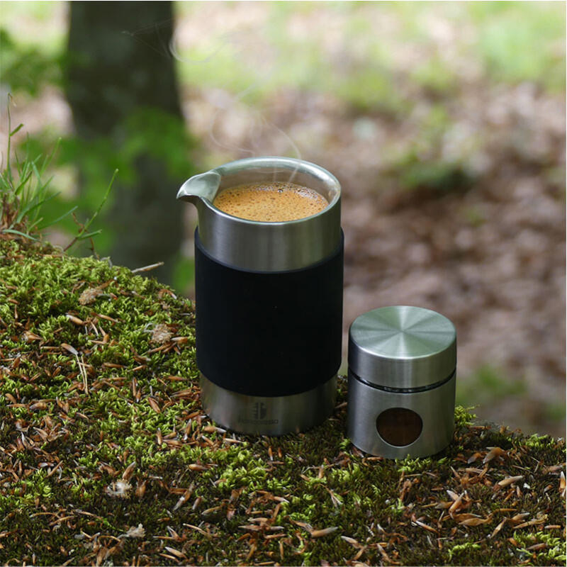 Cafetière à piston Handpresso Travel Press 35cl - French Press inox 4/7