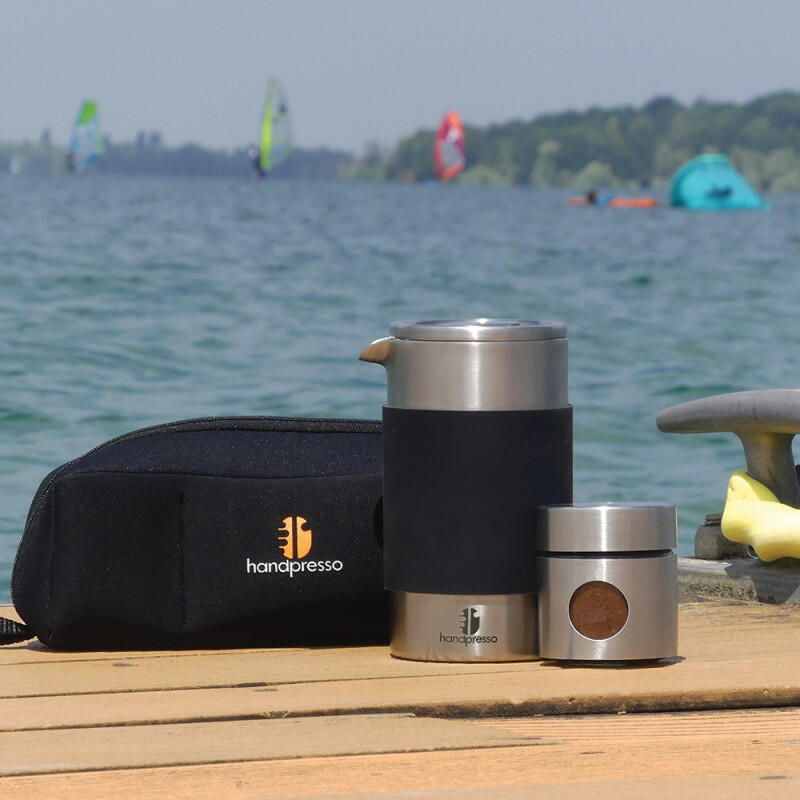 Cafetière à piston Handpresso Travel Press 35cl - French Press inox 5/7