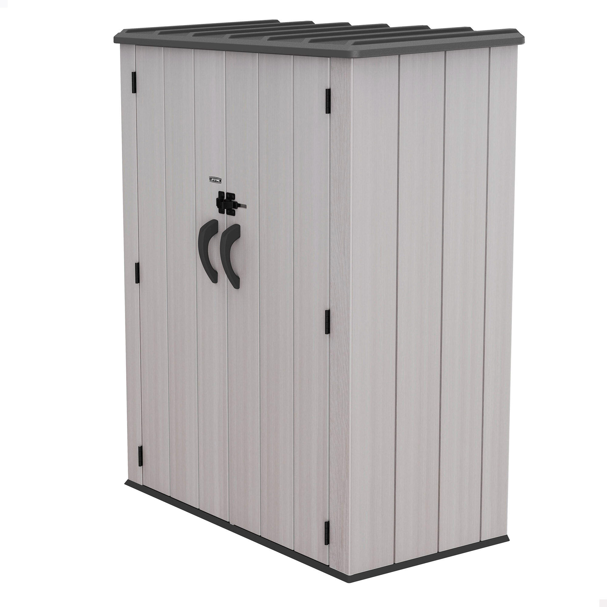LIFETIME Lifetime Armario exterior vertical 1.350 L Rough Cut™ con estantes y colgadores