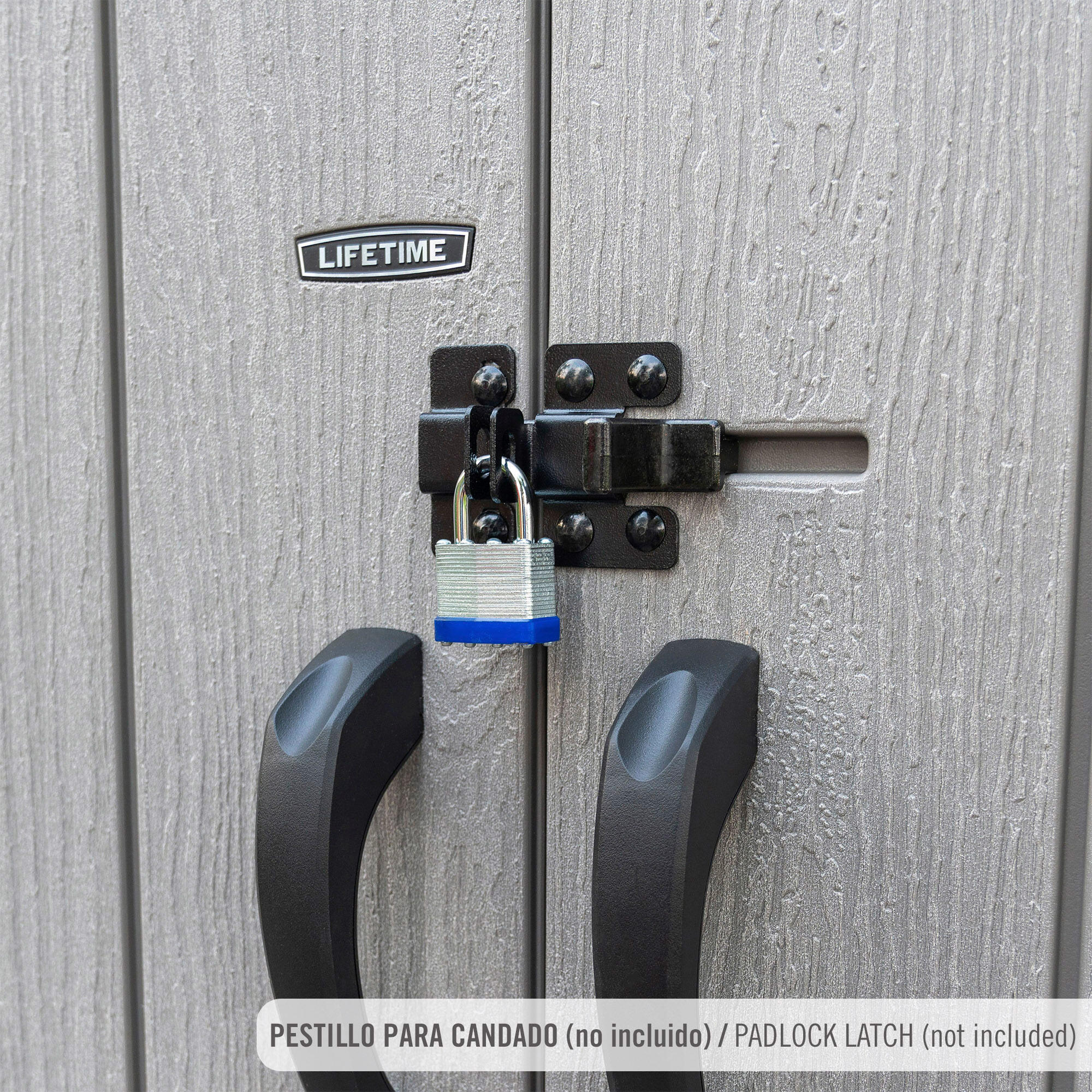 Lifetime Armario exterior vertical 1.350 L Rough Cut™ con estantes y colgadores 5/7