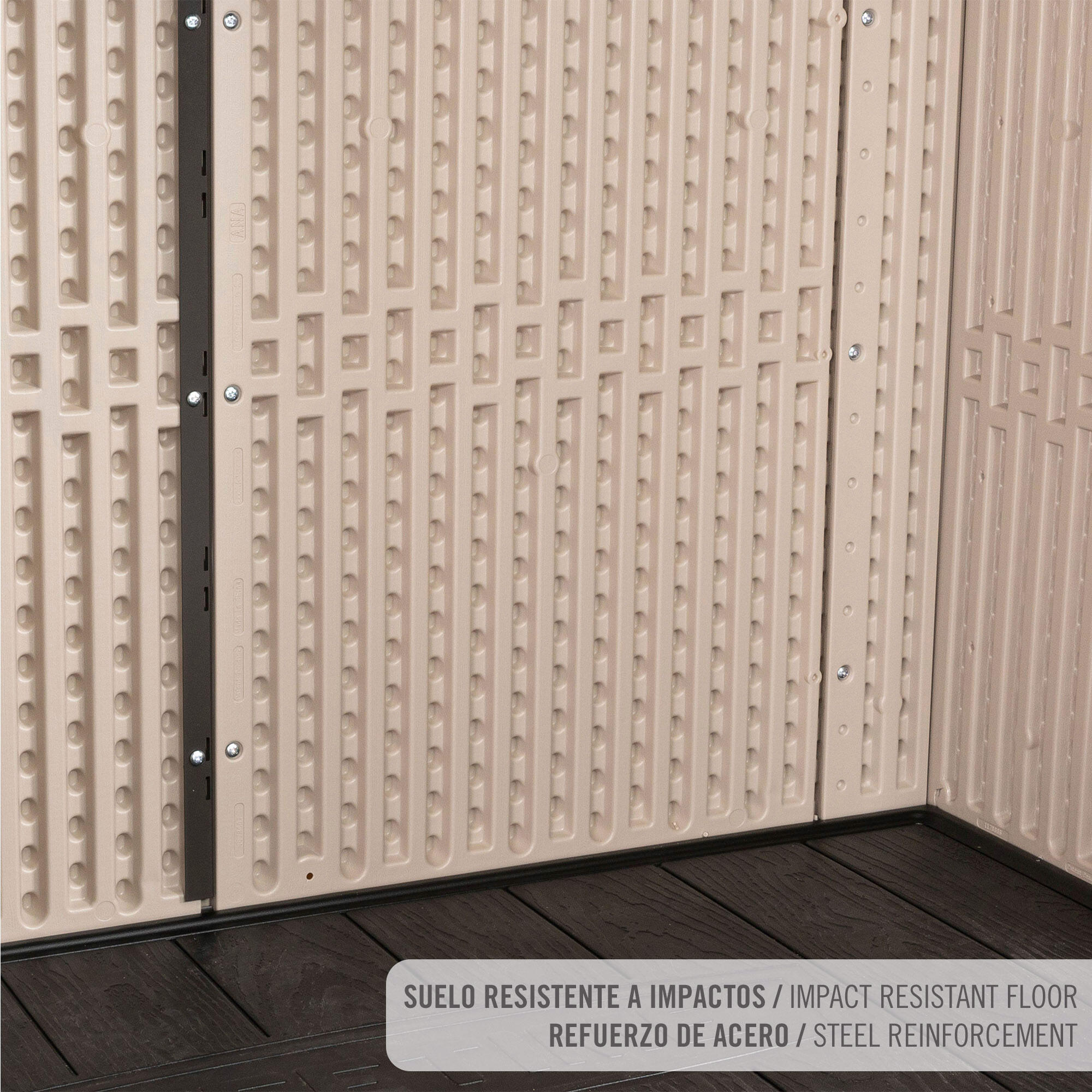 Lifetime Armario exterior vertical 1.500 L Rough Cut™ con estantes 6/7