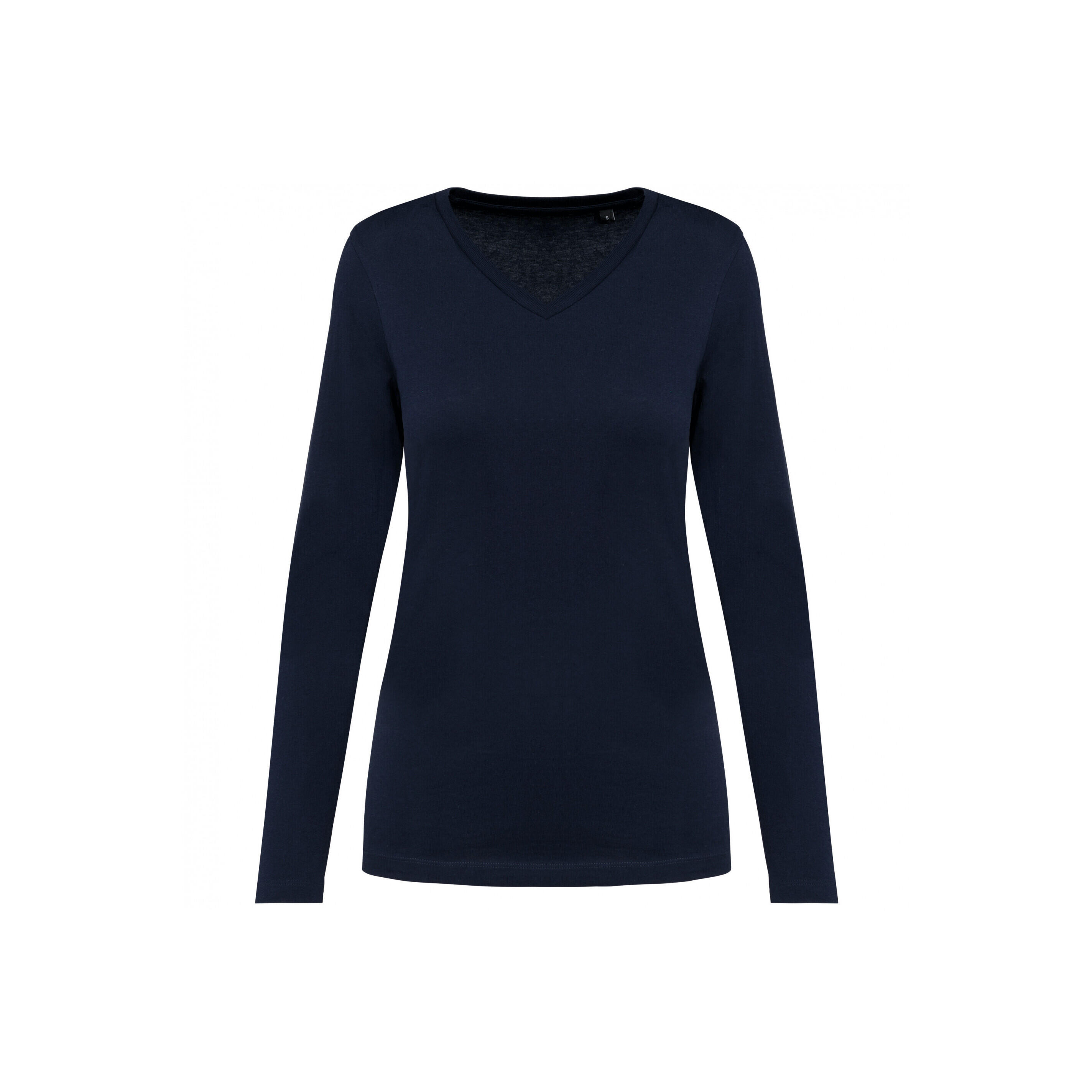 Damska koszulka z długim rękawem suprima v-neck Kariban Premium