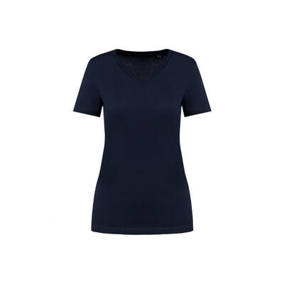 Dames t-shirt met suprima v-hals kariban premium