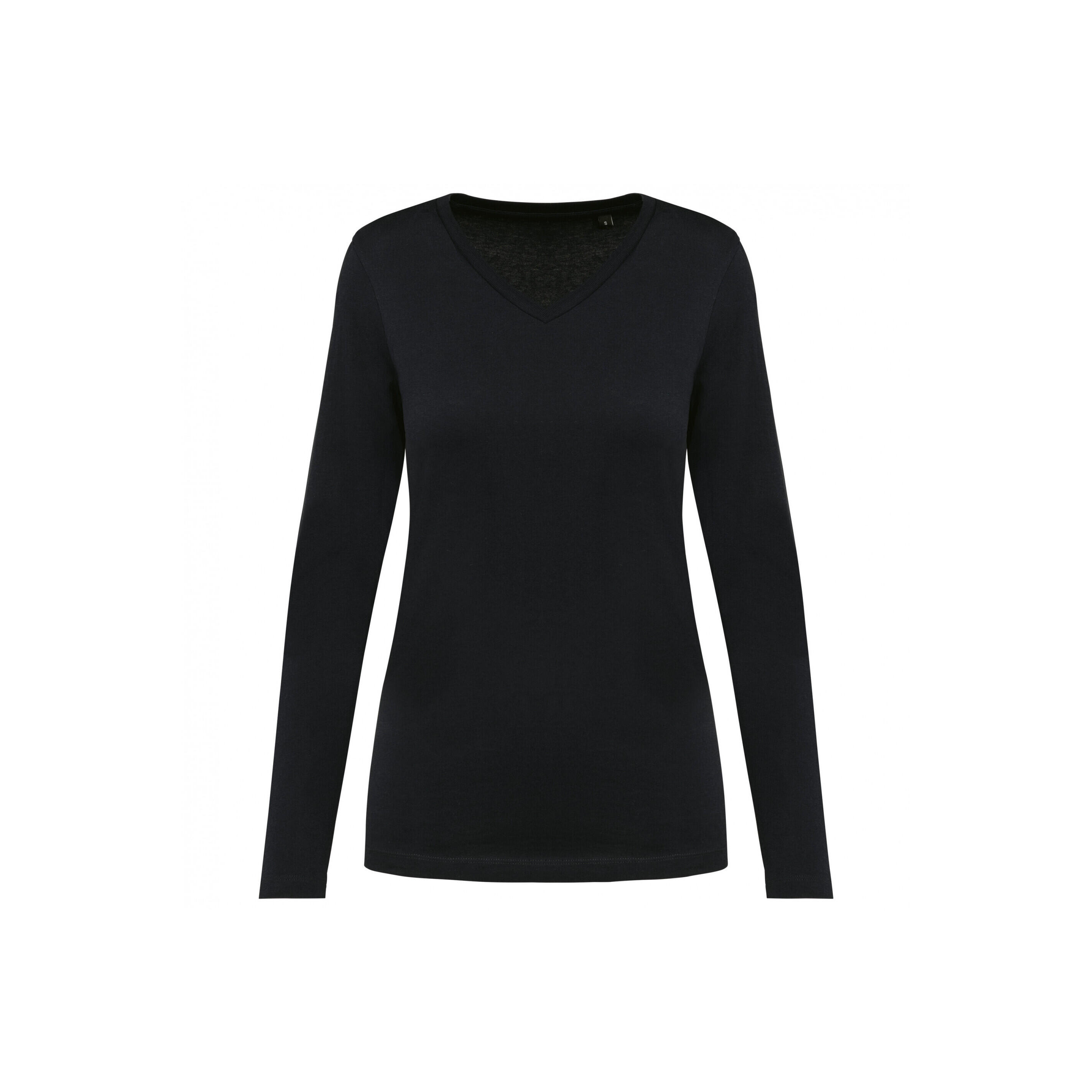 KARIBAN T-shirt da donna suprima con scollo a V e manica lunga Kariban Premium