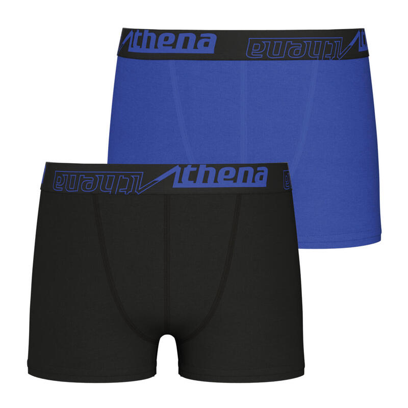 Lot De 2 Caleçons Longs Thermiques Pour Garçon - Timone - 100% Coton - Taille 158 (14-15 Ans) - Noir