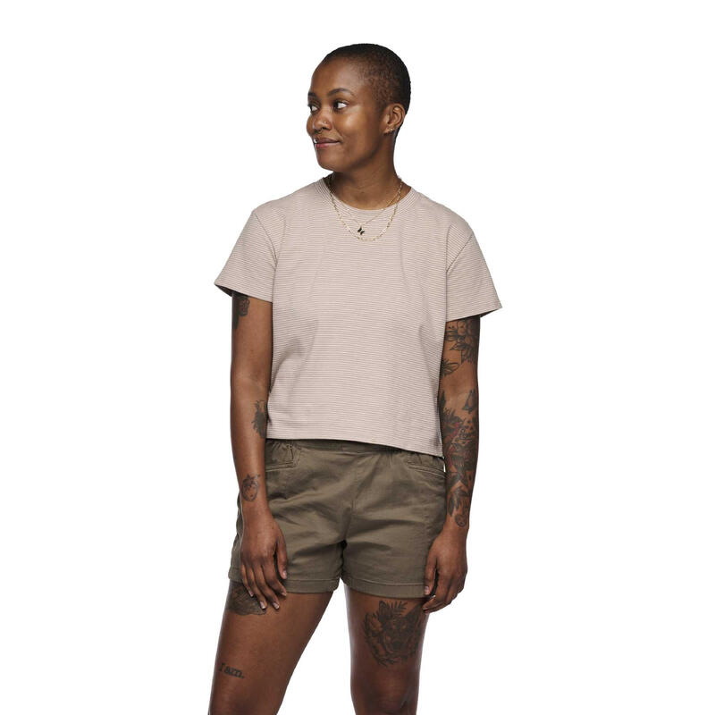 T-shirt court femme Black Diamond BD Stripe