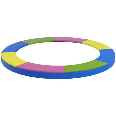 SPORTNOW Copertura Tappeto Elastico Ø244x30 cm Pieghevole Portatile Multicolore
