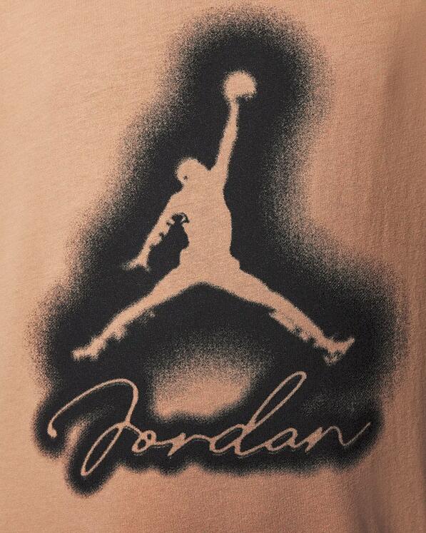 T-shirt ragazzo jordan mvp aerografata jumpman - marrone 4/6