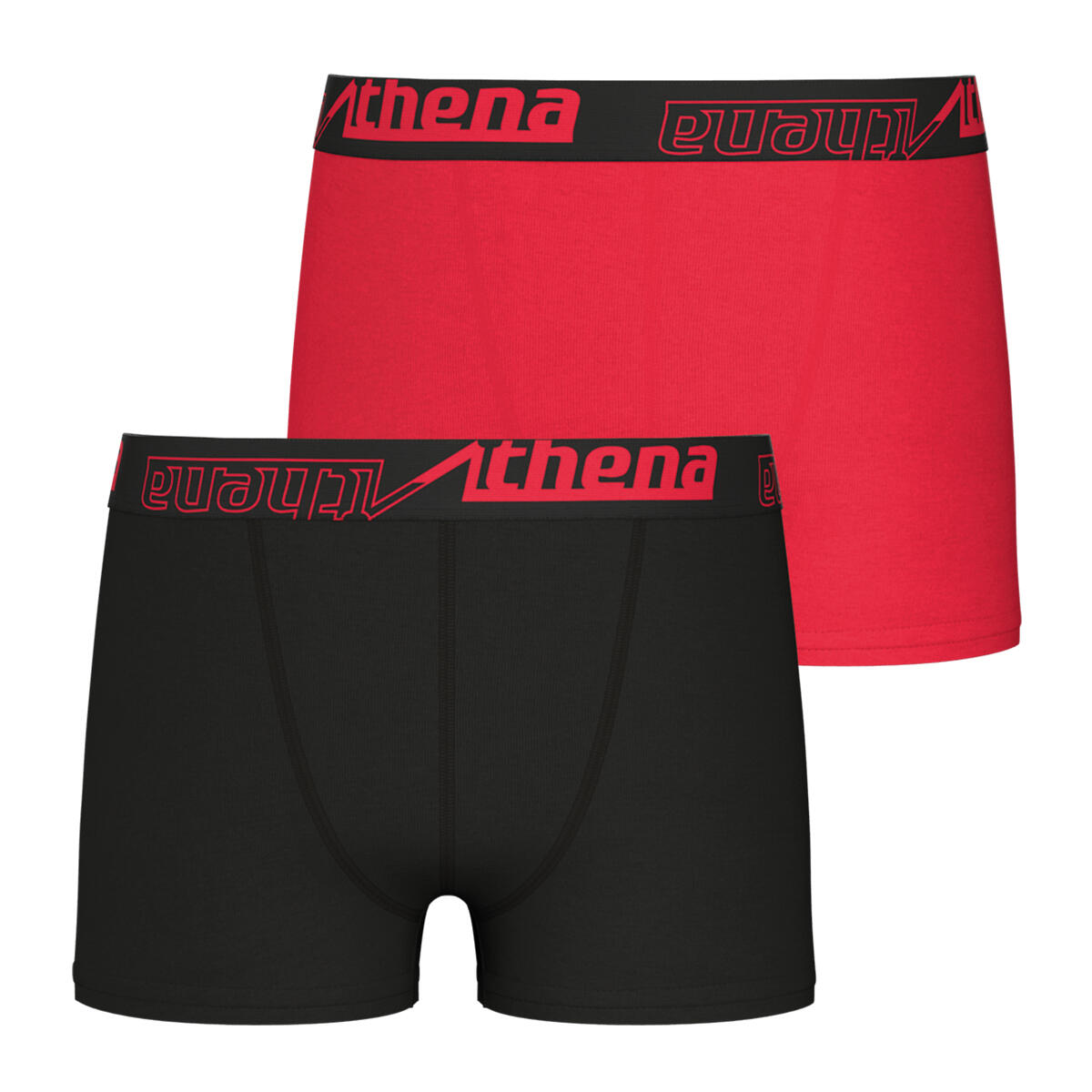 Athena - Lot De 2 Boxers Garçon Ecopack - Caleçon - Rouge -  8 À 10 Ans - Decathlon