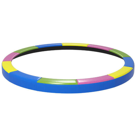 SPORTNOW Copertura Tappeto Elastico Ø366x30 cm Pieghevole Portatile Multicolore