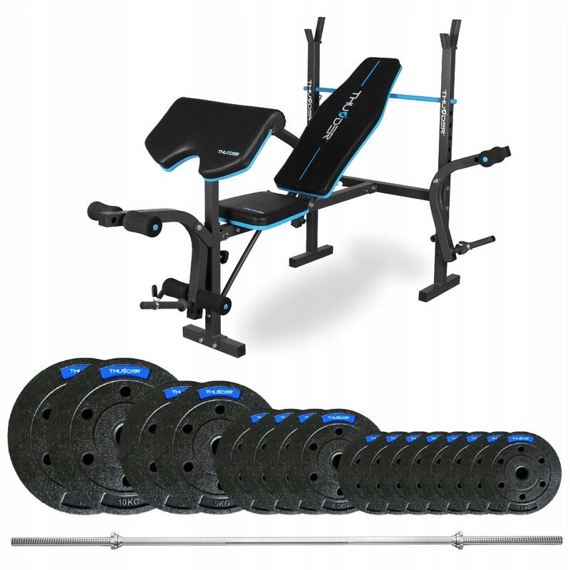 Zestaw kulturystyczny Thunder SET-VIGOR-A-01 50KG z ławką